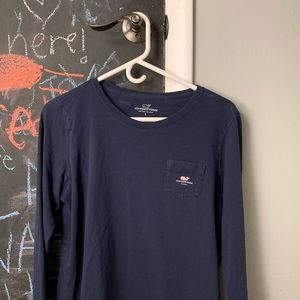 Vineyard Vines Navy Longsleeve Shirt